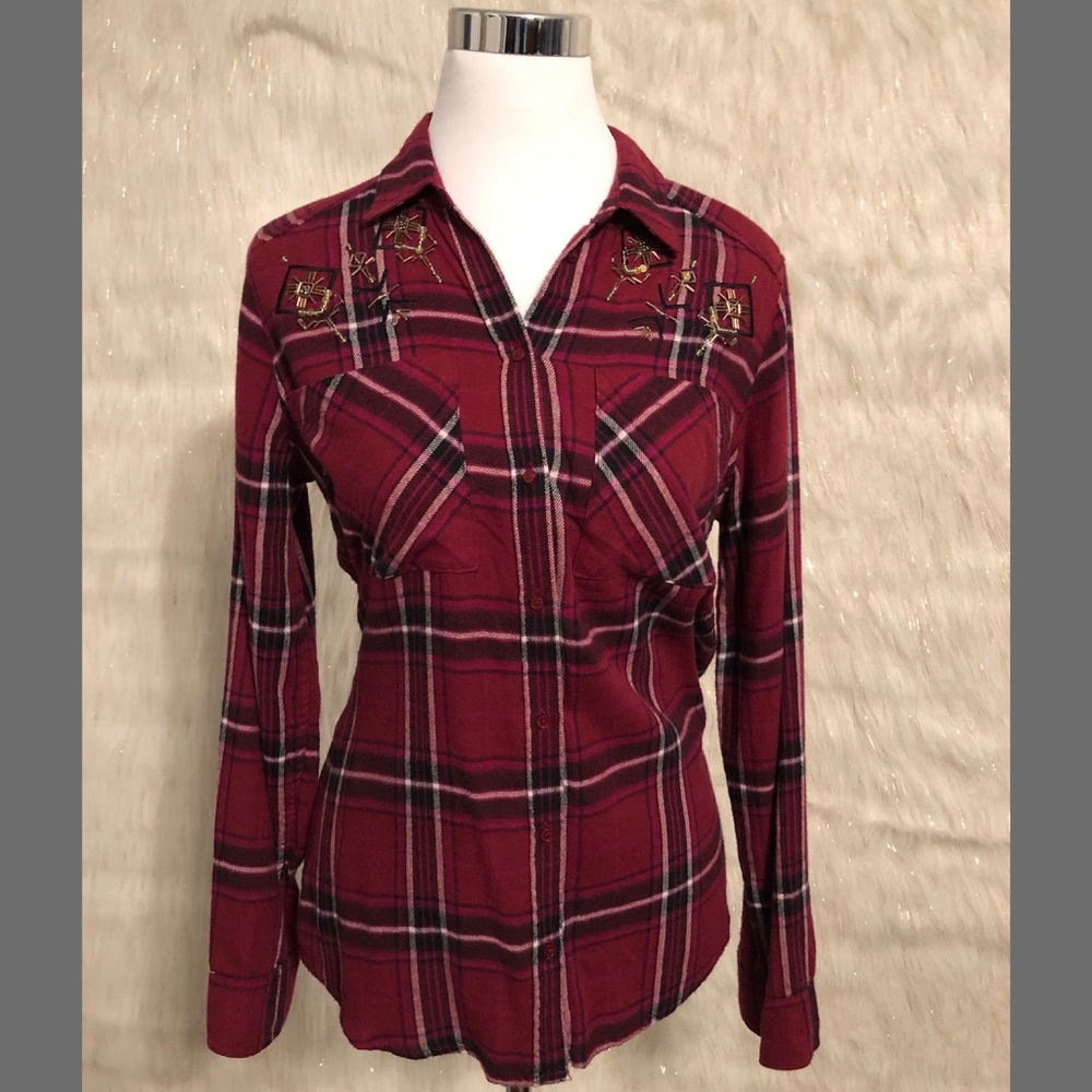 Pink Plaid Top from Express BRAND NEW